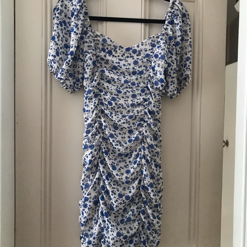 All in Favor Sasha Ruched Mini Dress
